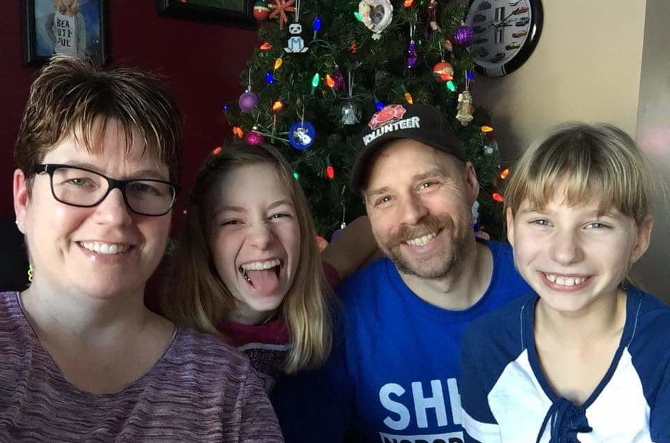Diana Stephens, her husband Matt, and their two children.