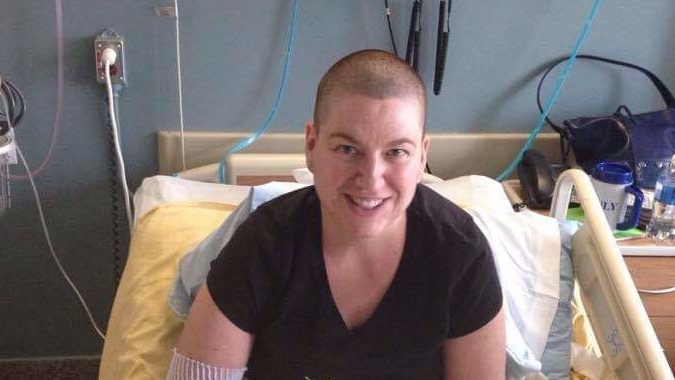 Diana undergoing treatment at HSC.