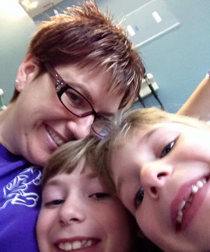 Diana Stephens and her two children.