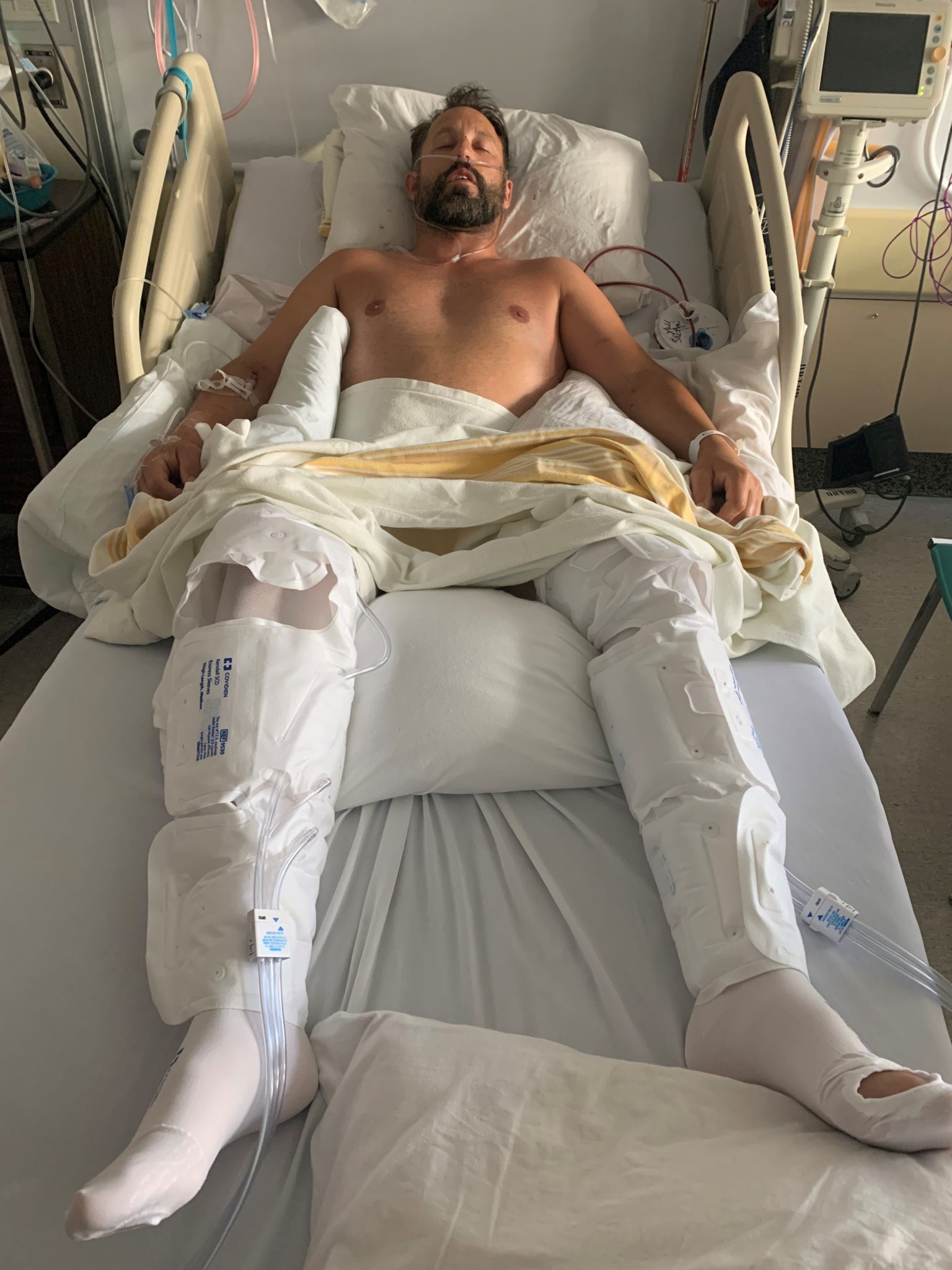 Trevor Thompson in hospital