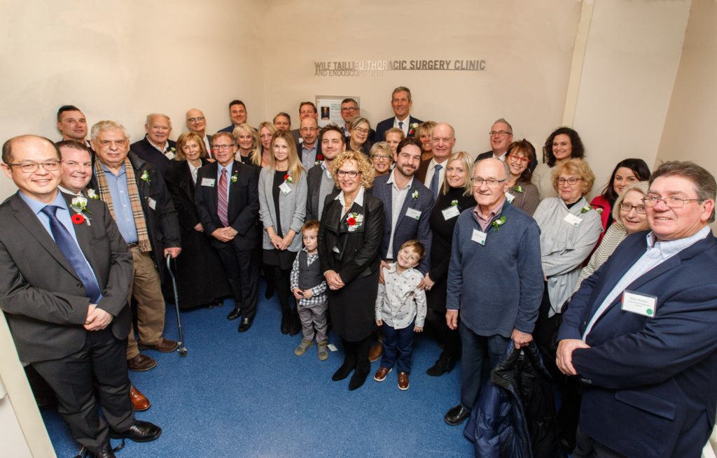 The official unveiling of the state-of-the-art Wilf Taillieu Thoracic Surgery Clinic and Endoscopy Unit.