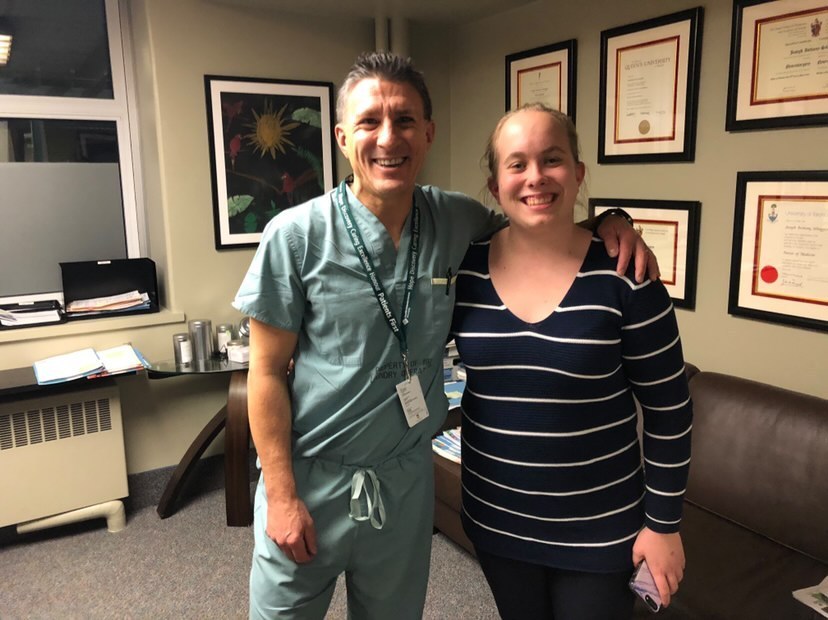 Dr. Silvaggio and Megan Morant