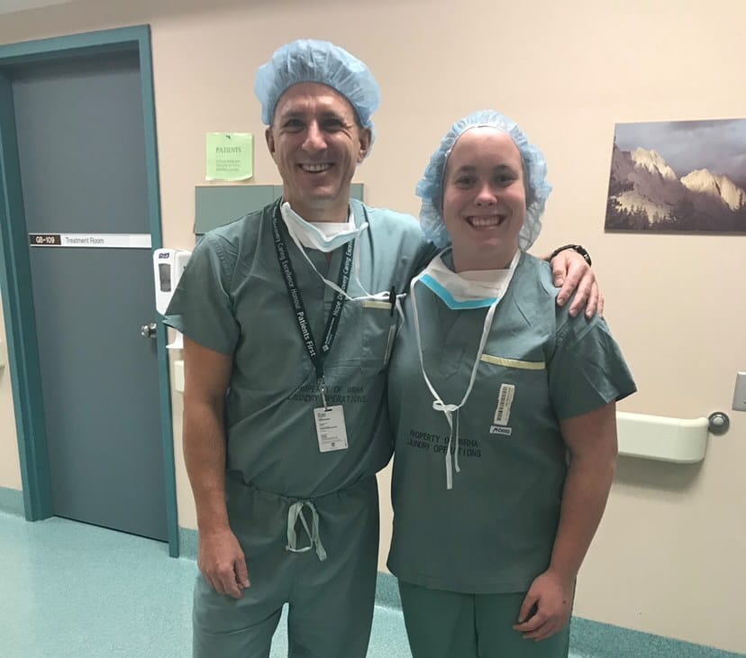Dr. Silvaggio and Megan Morant.