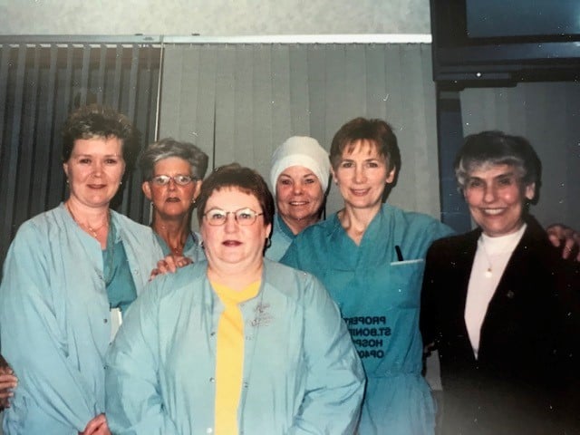 Carole Rickey with her mentor Dolly Gemby and team.