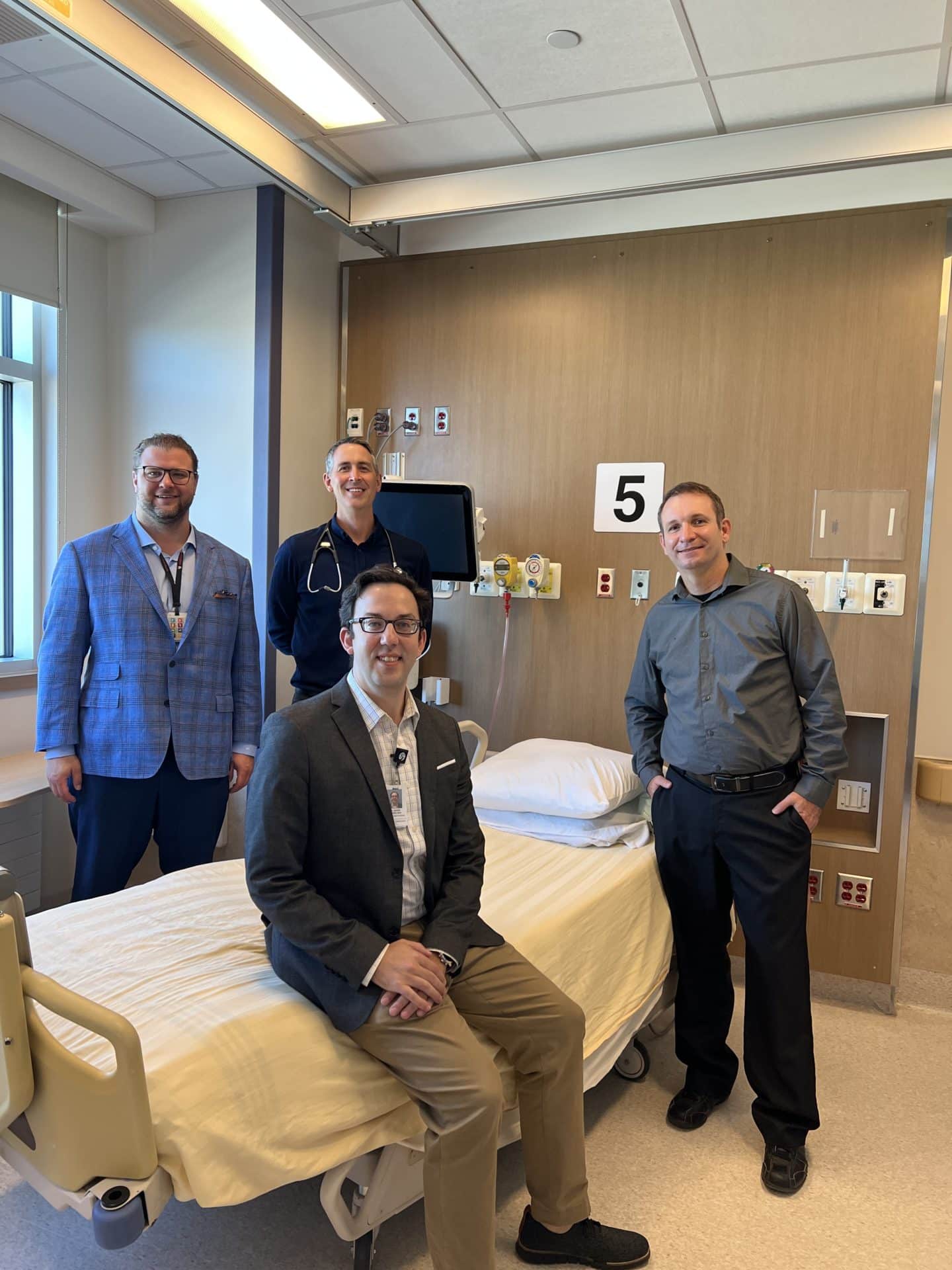 Dr. Asher Mendelson and his team; Dr. Barret Rush, Dr. Marcus Blouw, and Dr. Rodrigo Villar